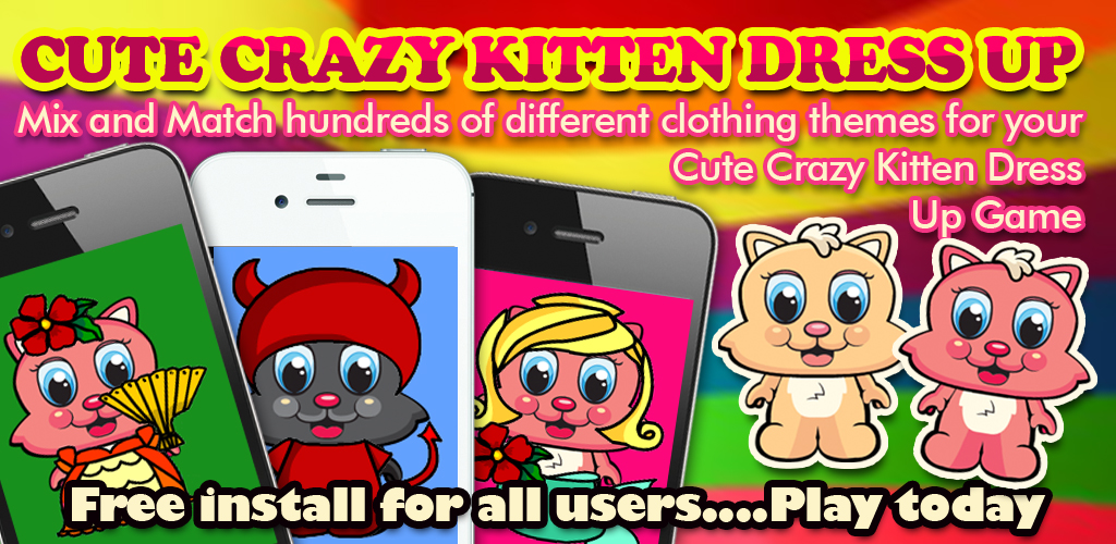 Cute Crazy Kitten Dress Up