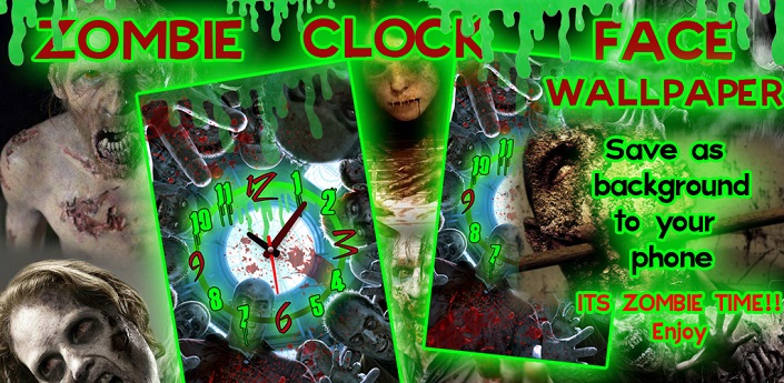 Zombie Face Alarm Clock LWP