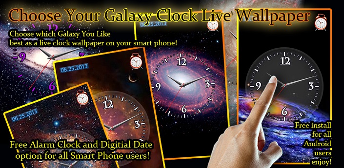 Choose Your Galaxy Clock LWP