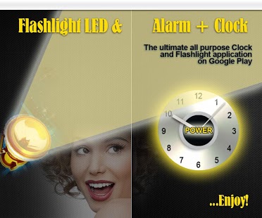 Bright Led Flashlight N Clock