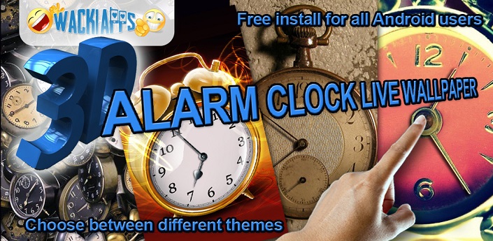 3D Alarm Clock Live Wallpaper