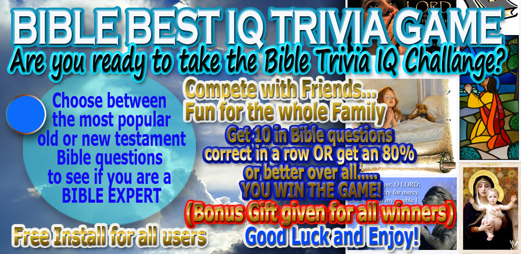 Bible Best IQ Trivia Game Free